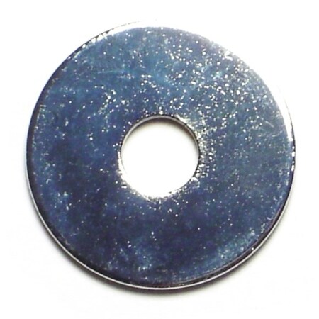 Midwest Fastener Fender Washer, For Screw Size #14 , Steel Chrome Plated Finish, 10 PK 74375